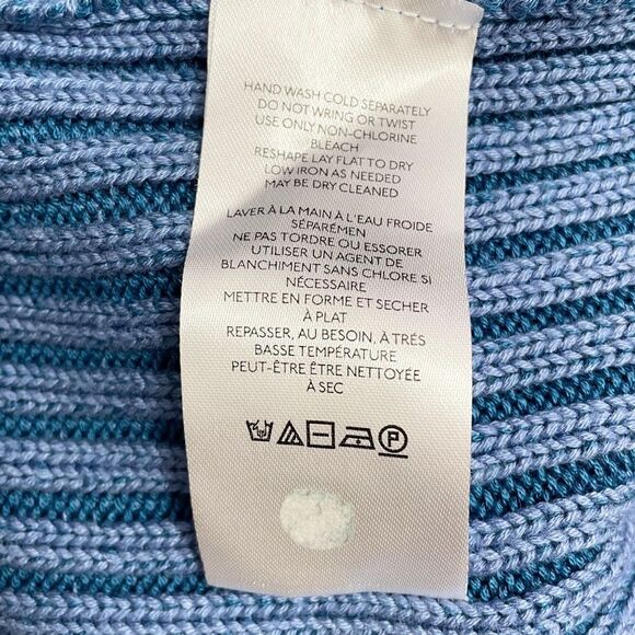 Anthropologie Chunky Knit Midi Sweater Skirt Cornflower Blue Women’s Size Medium - Picture 9 of 11